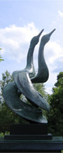 woman fine bronze sculptue